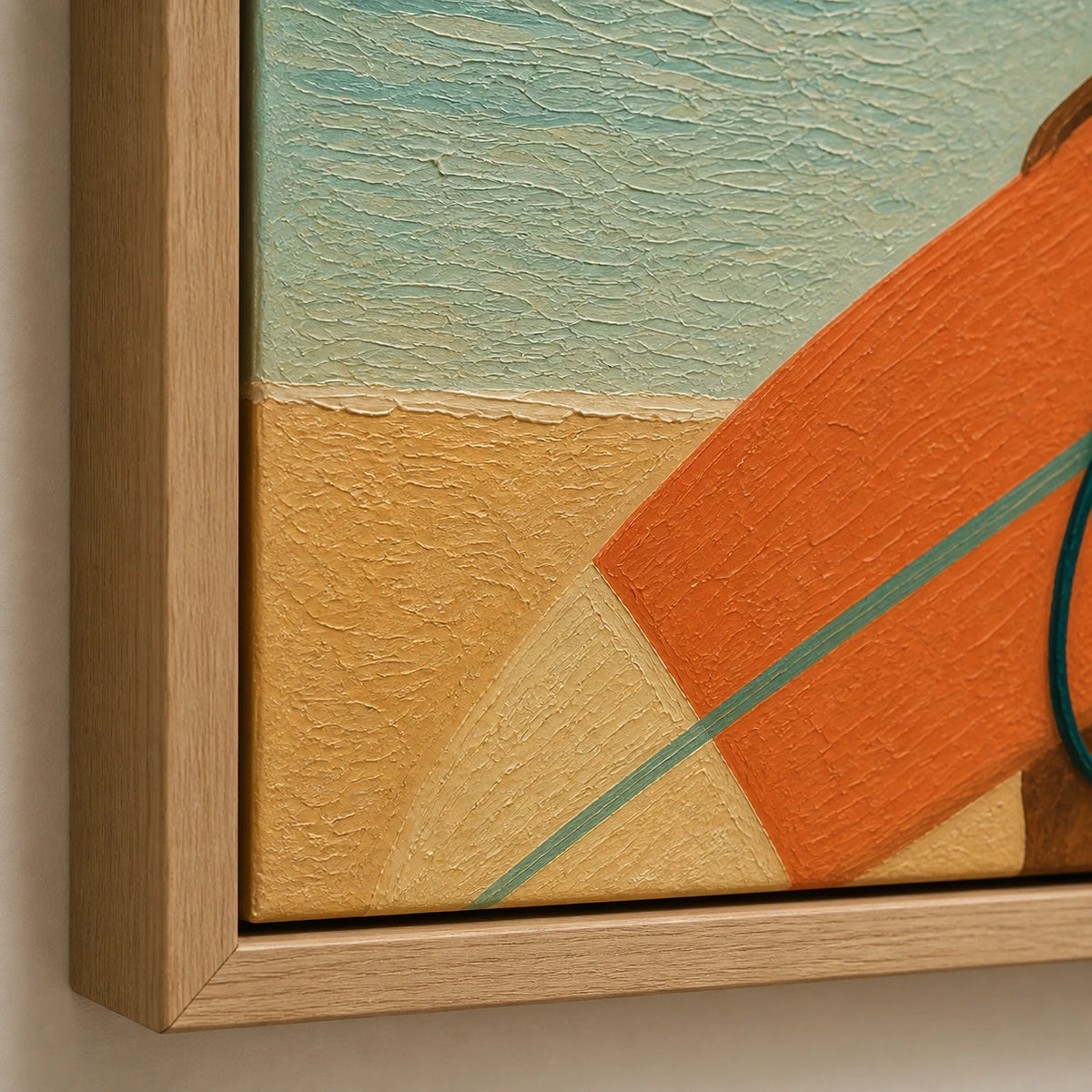 Hand-Painted Artwork | Coastal Stride [noon:detail:frame]