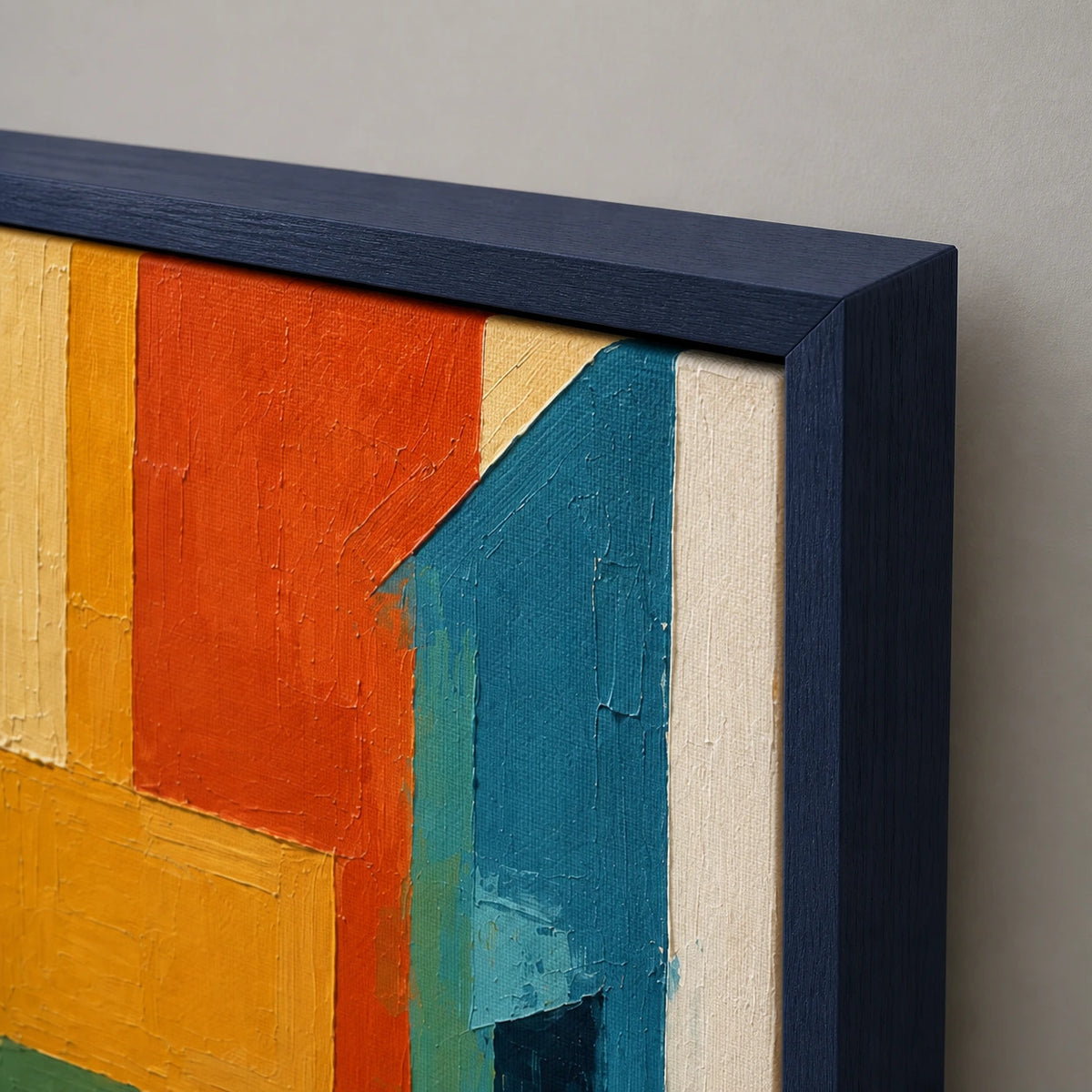 colorblock poolside, frame detail