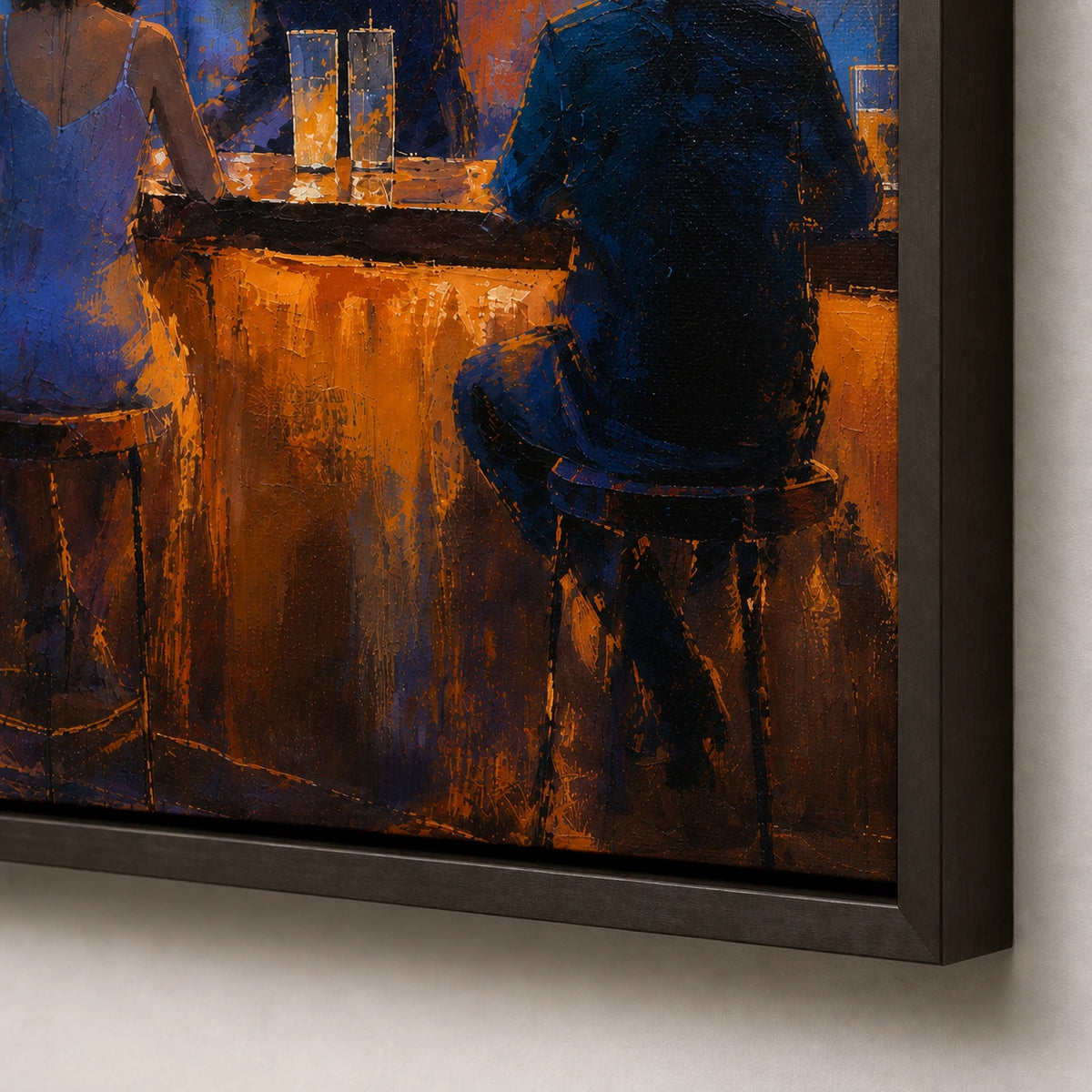 blue hour rooftop, frame detail