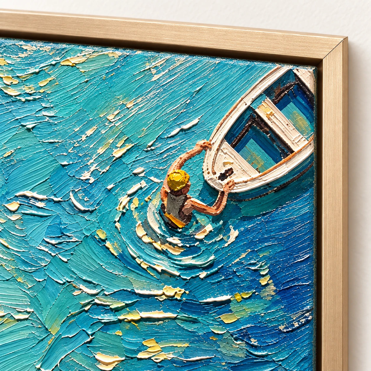 Hand-Painted Artwork | Ocean Wandere [noon:detail:frame]