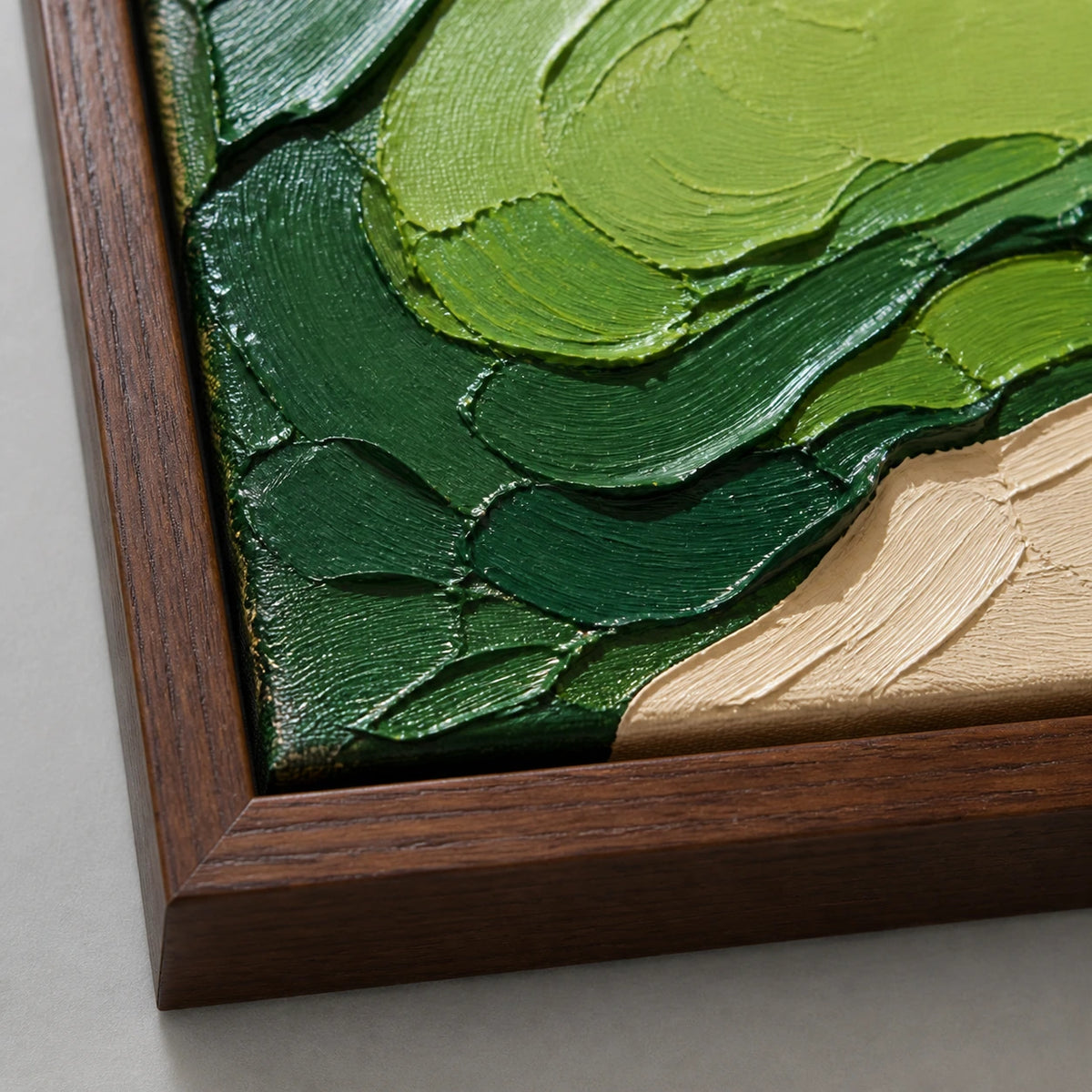 sunday on the green, frame detail