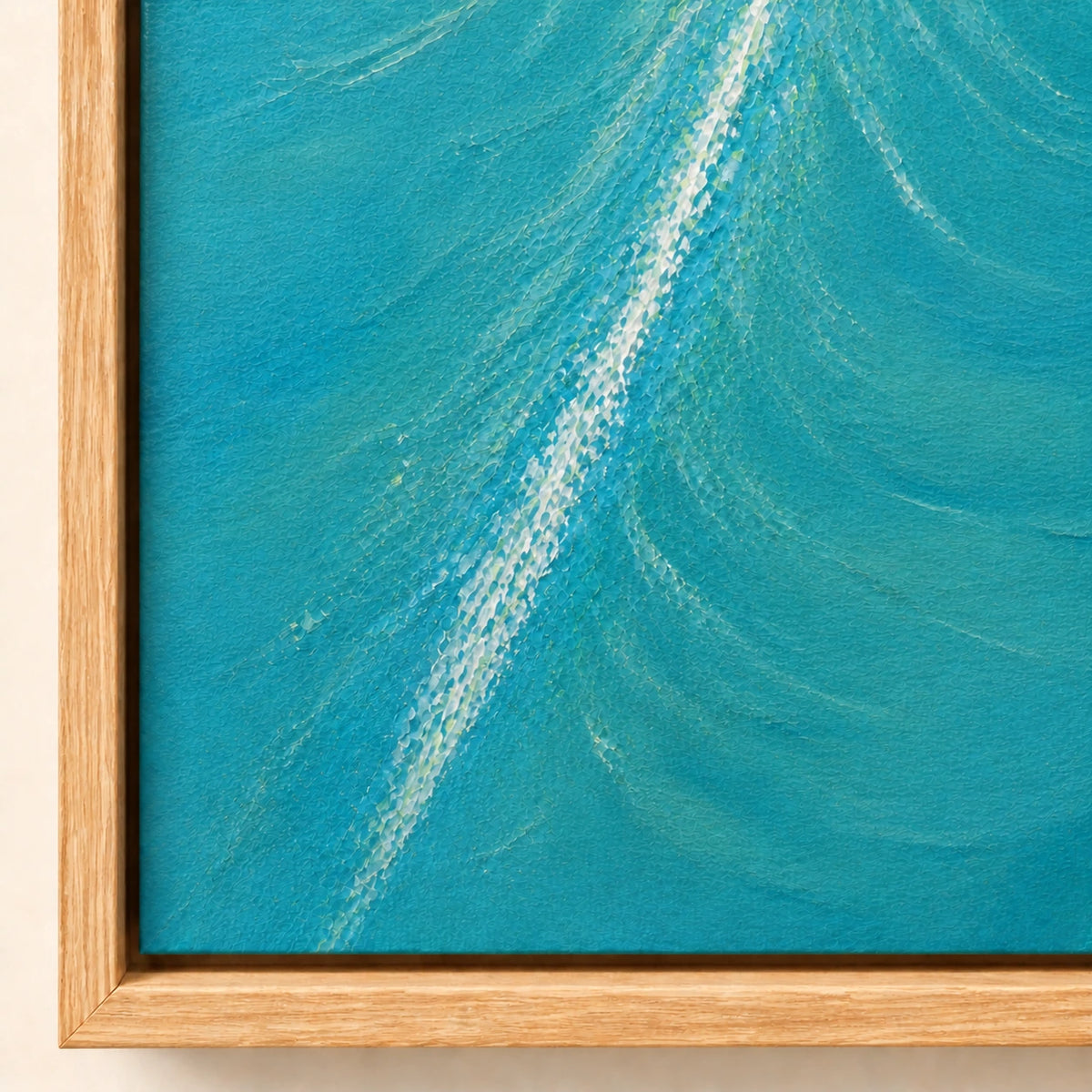 Hand-Painted Artwork | Twin Currents [noon:detail:frame]