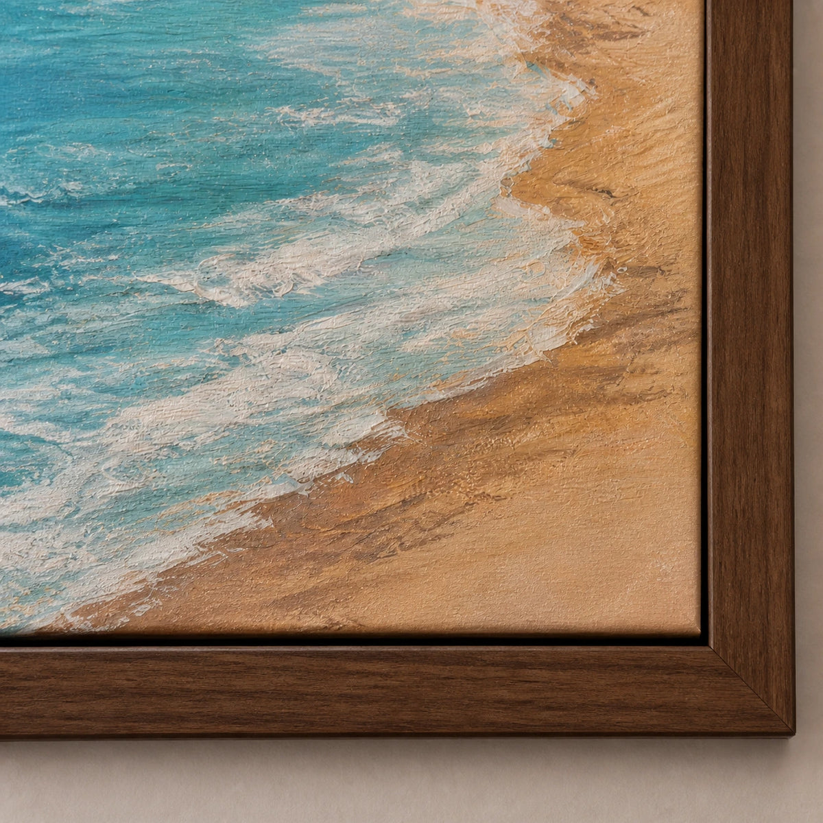 morning by the blue bay, frame detail