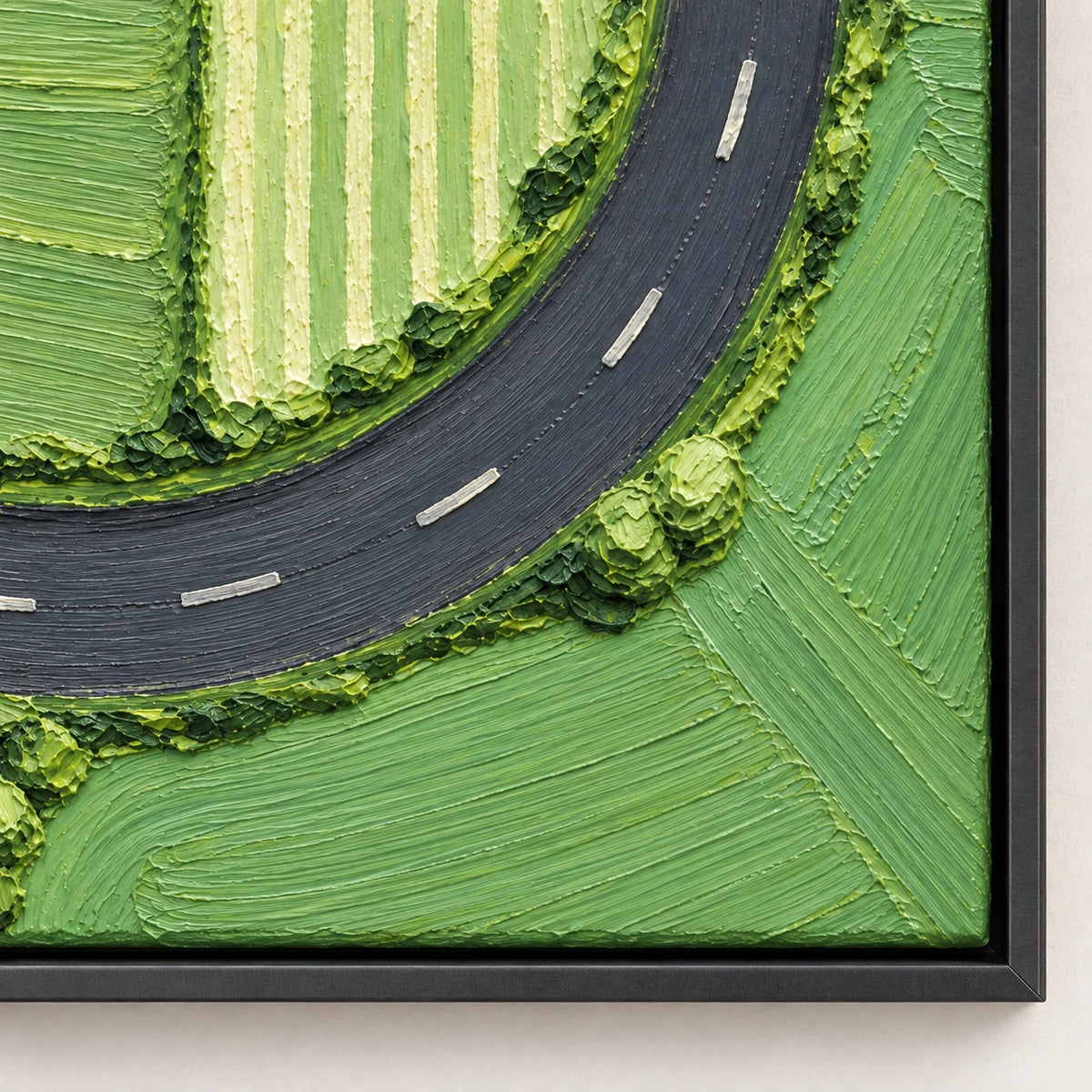 Hand-Painted Artwork | Green Loop Road [noon:detail:frame]