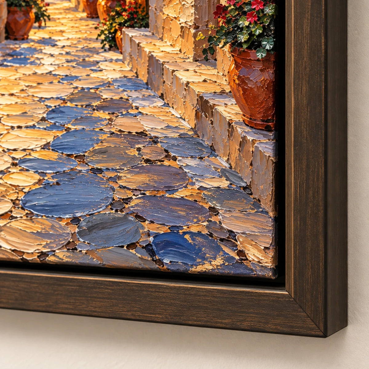 coastal evening in bloom, frame detail