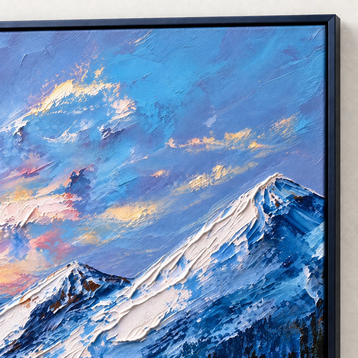 alpine lake at first light, frame detail