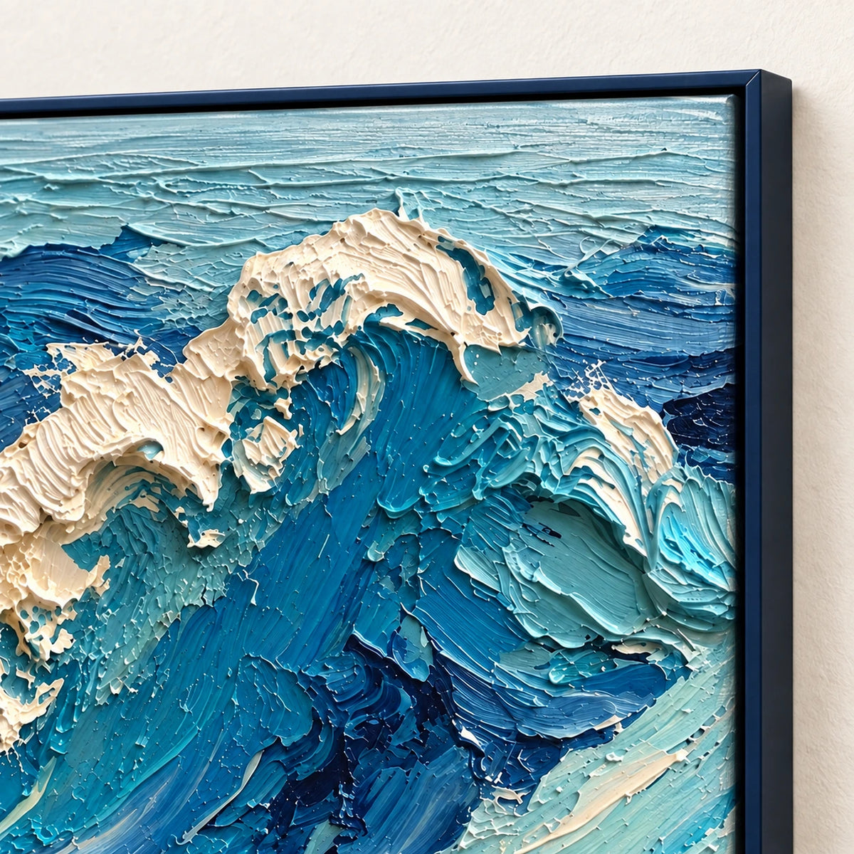 Hand-Painted Artwork | Blue Surge [noon:detail:frame]