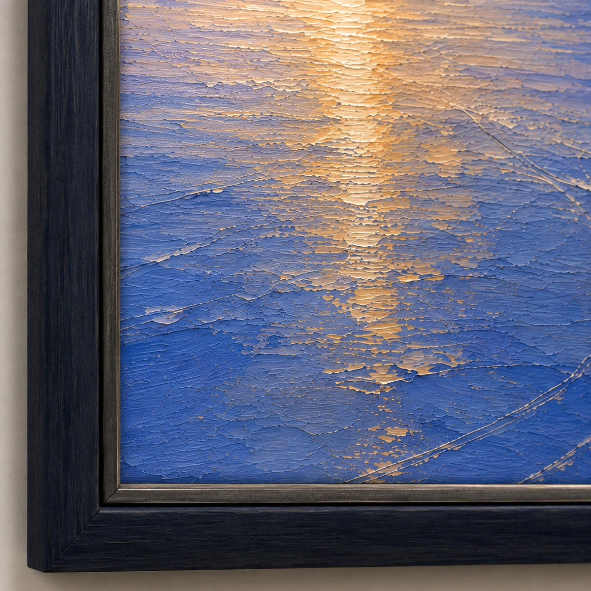Hand-Painted Artwork | Winter Lake Walk [noon:detail:frame]