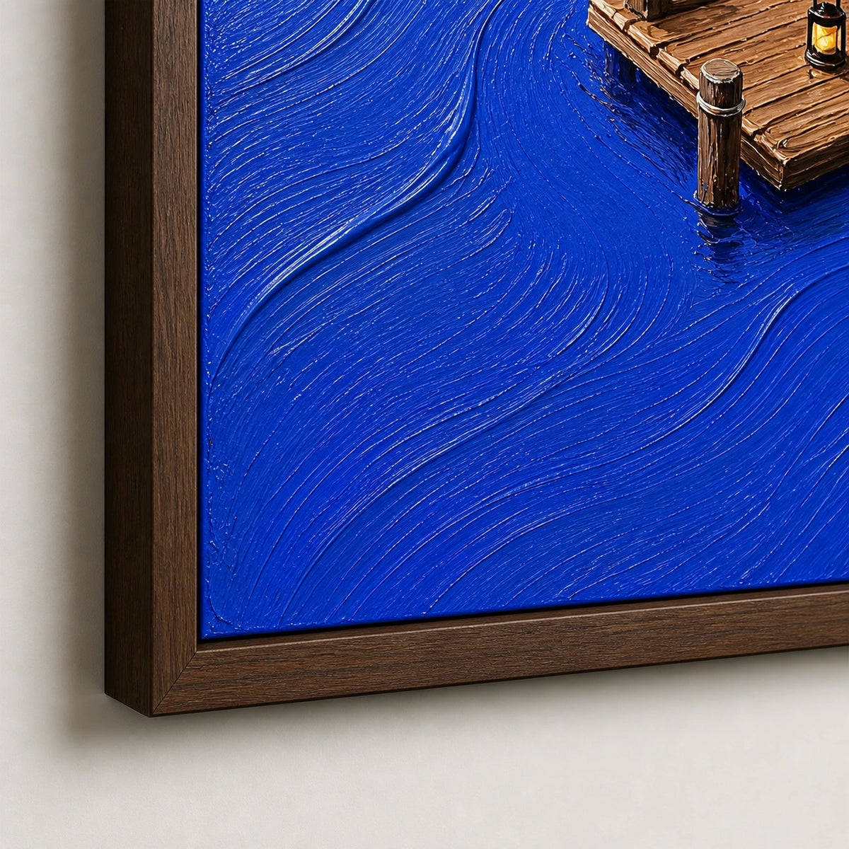 cast into blue, frame detail
