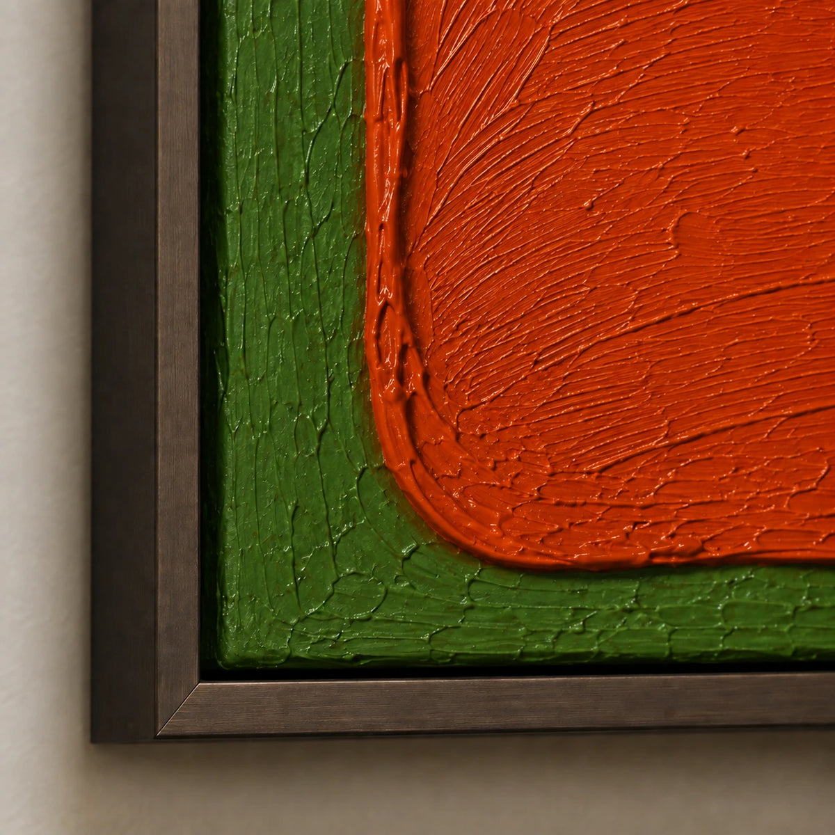 orange field high jump, frame detail