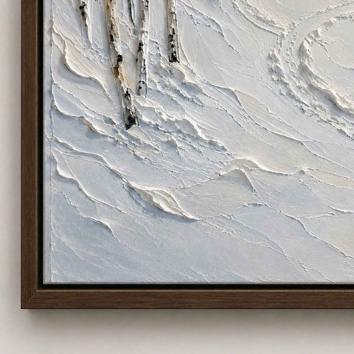 Hand-Painted Artwork | Tracks Through Winte [noon:detail:frame]