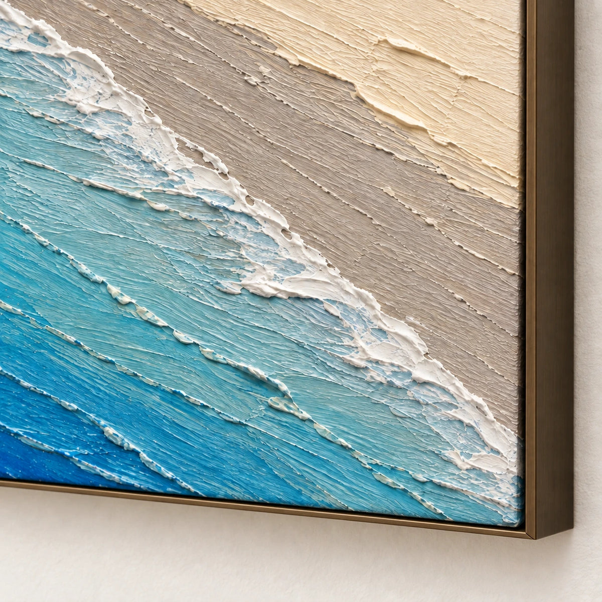 walkers by the tide, frame detail