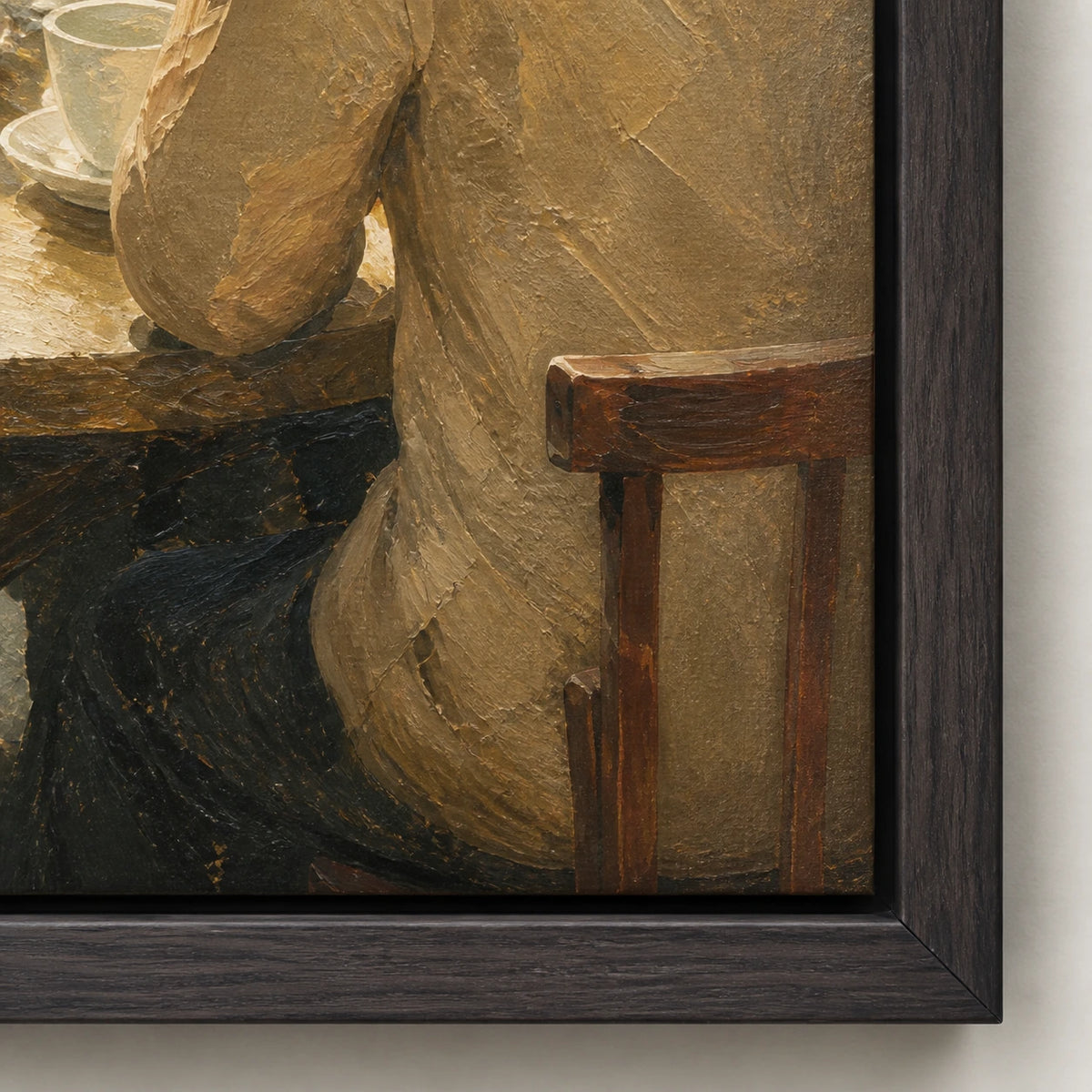 courtyard tea, frame detail