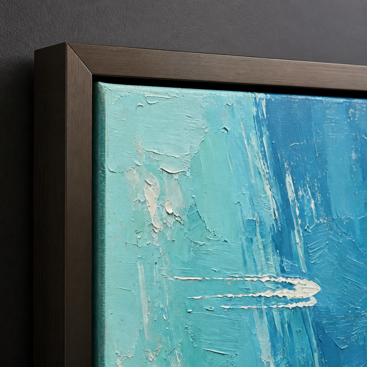across the blue, frame detail