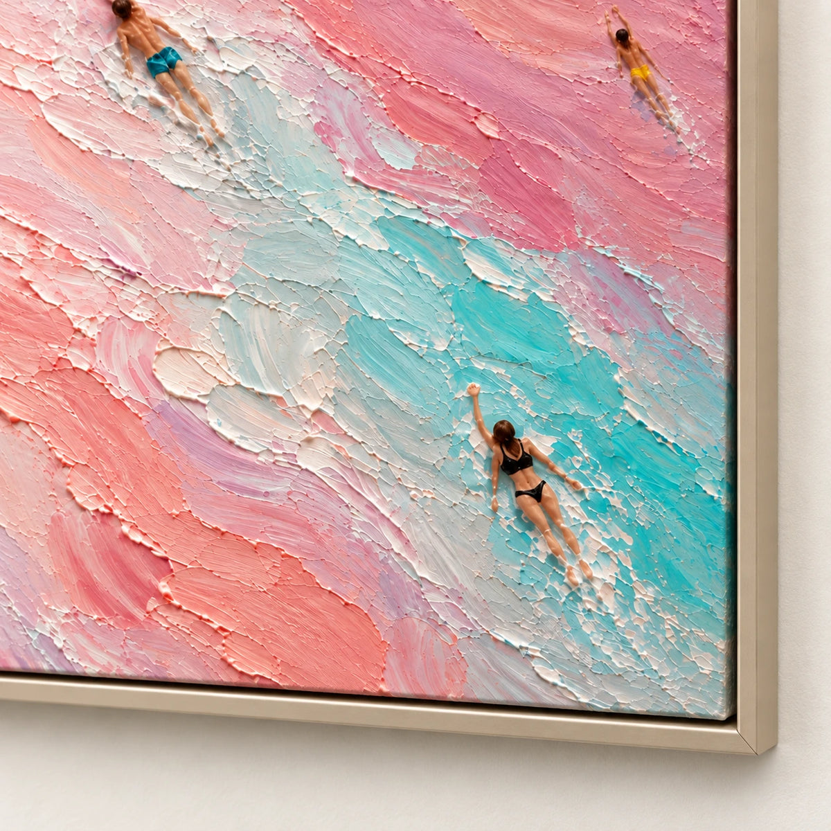 pink tide swimmers, frame detail