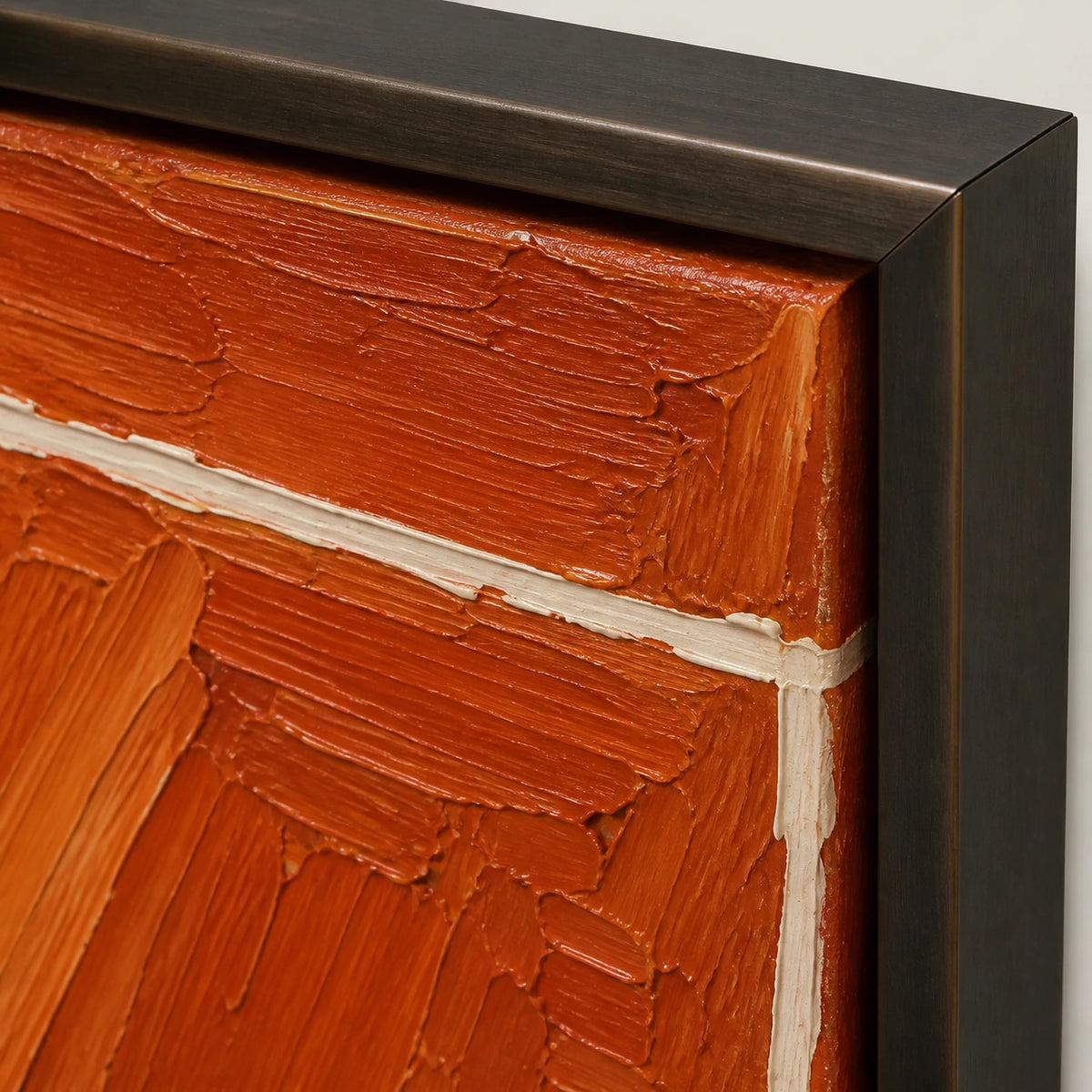 rally in terracotta, frame detail