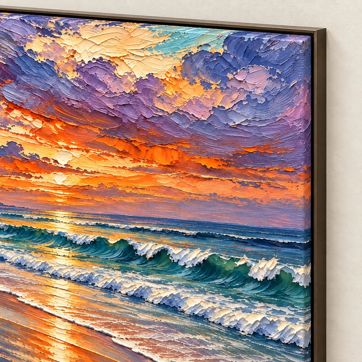 Hand-Painted Artwork | Surfboard at Sunse [noon:detail:frame]