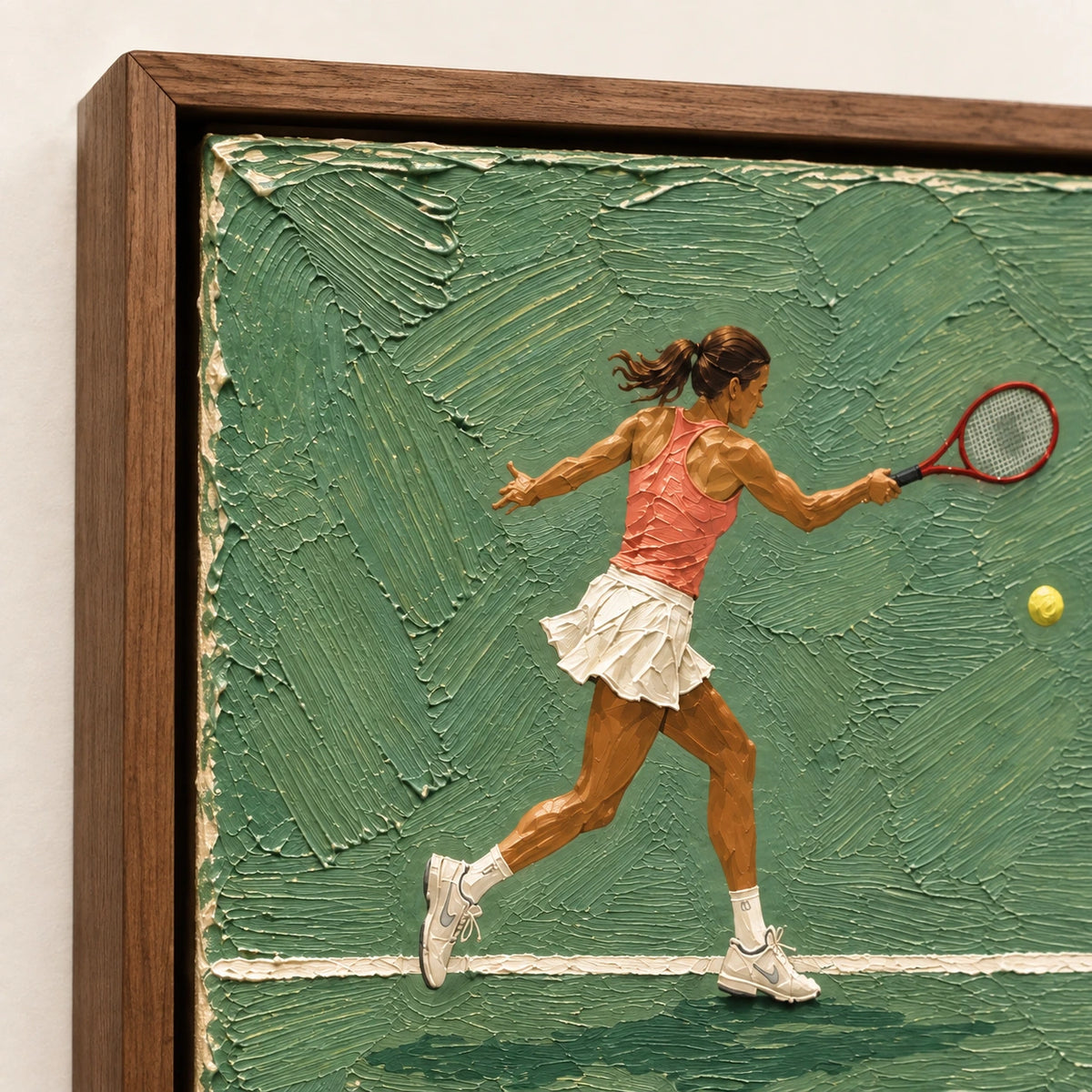 tennis court duel, frame detail