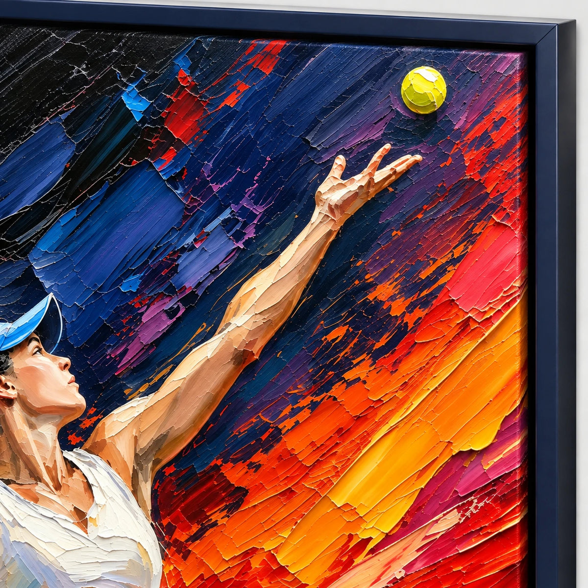 tennis in motion, frame detail