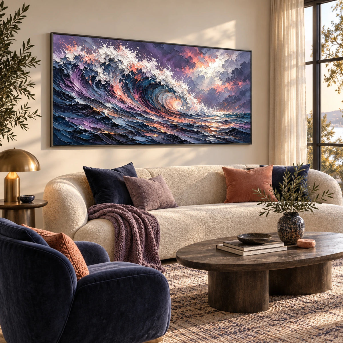moonlit lavender breaker displayed in a collector living room