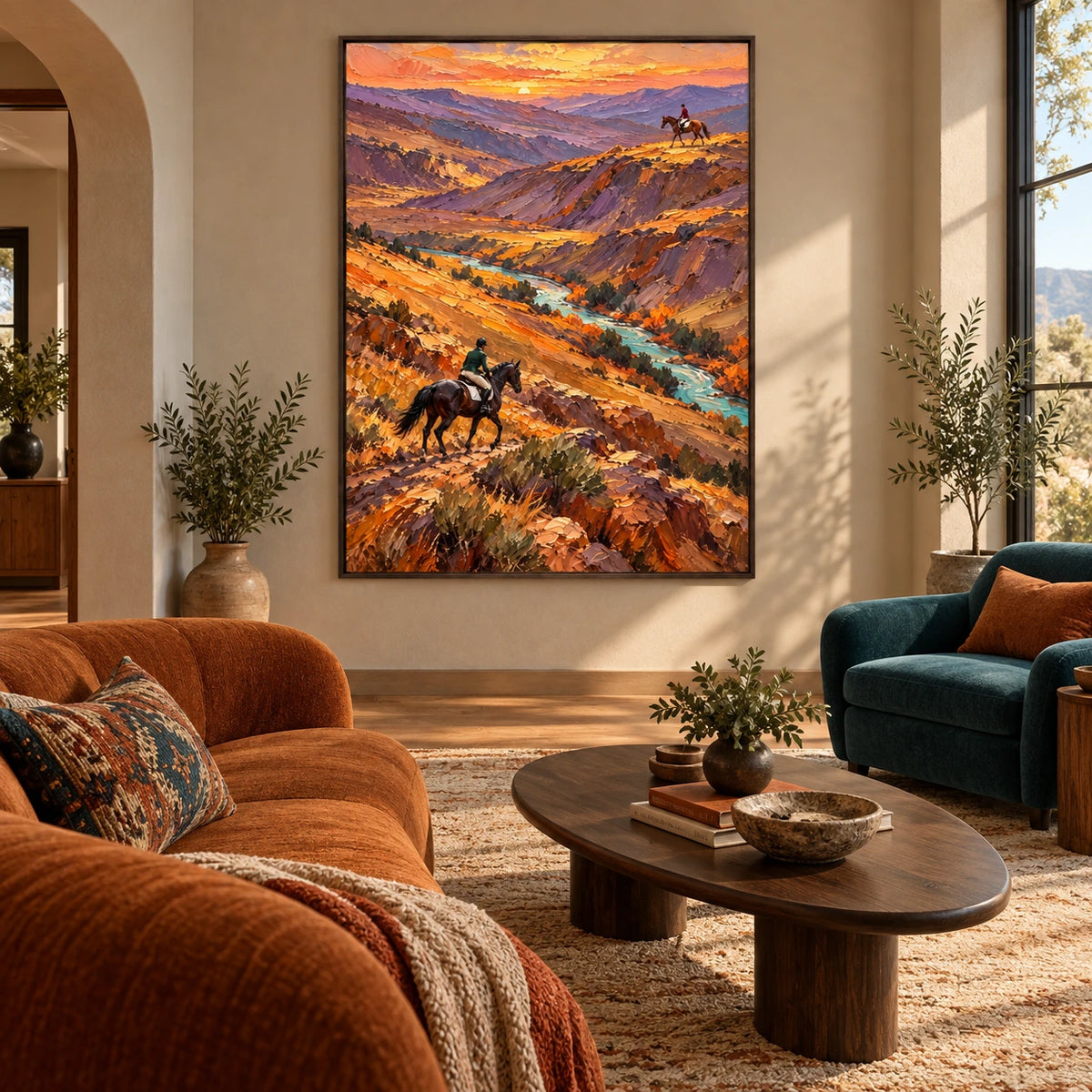 riders at golden valley displayed in a living room