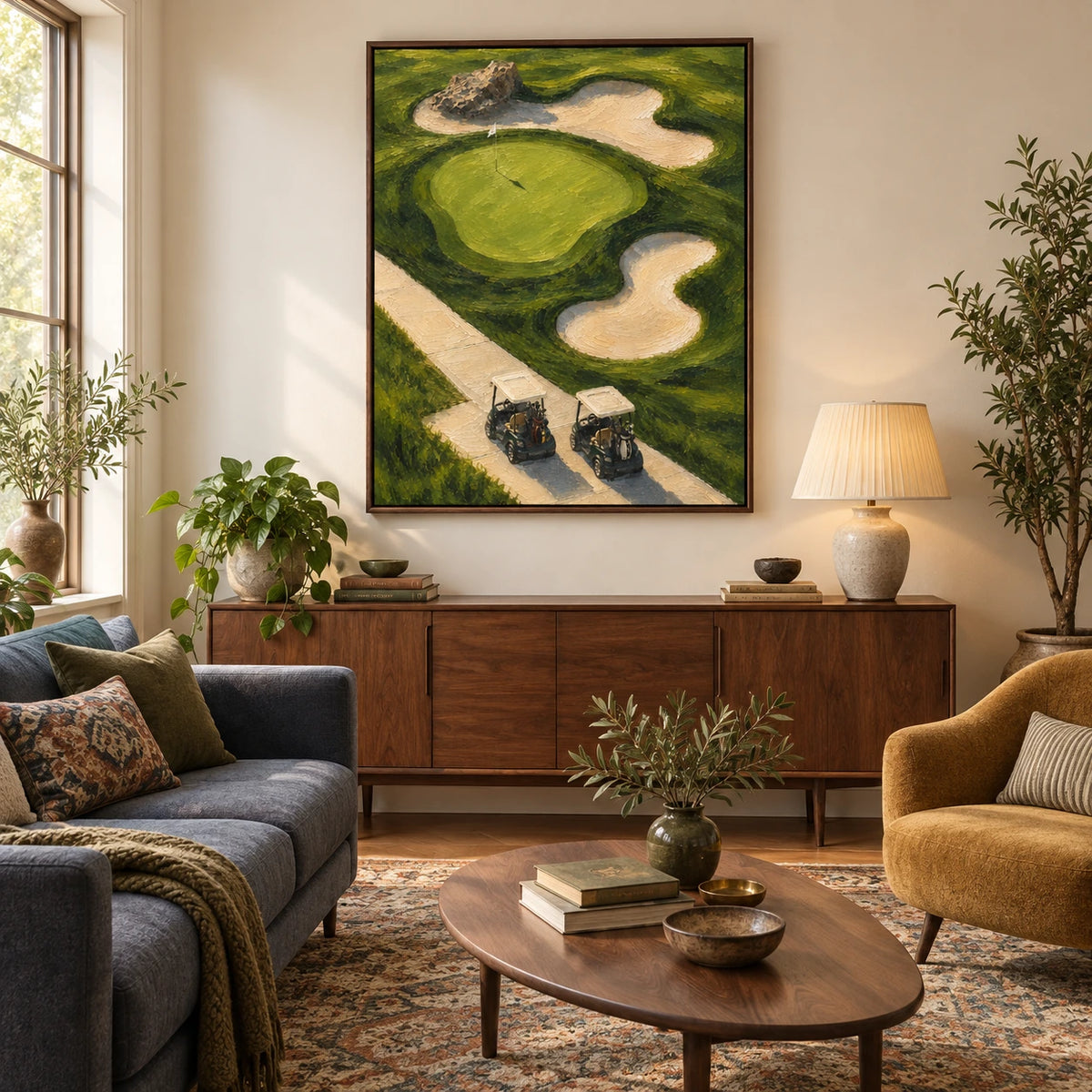 fairway afterglow displayed in a living room