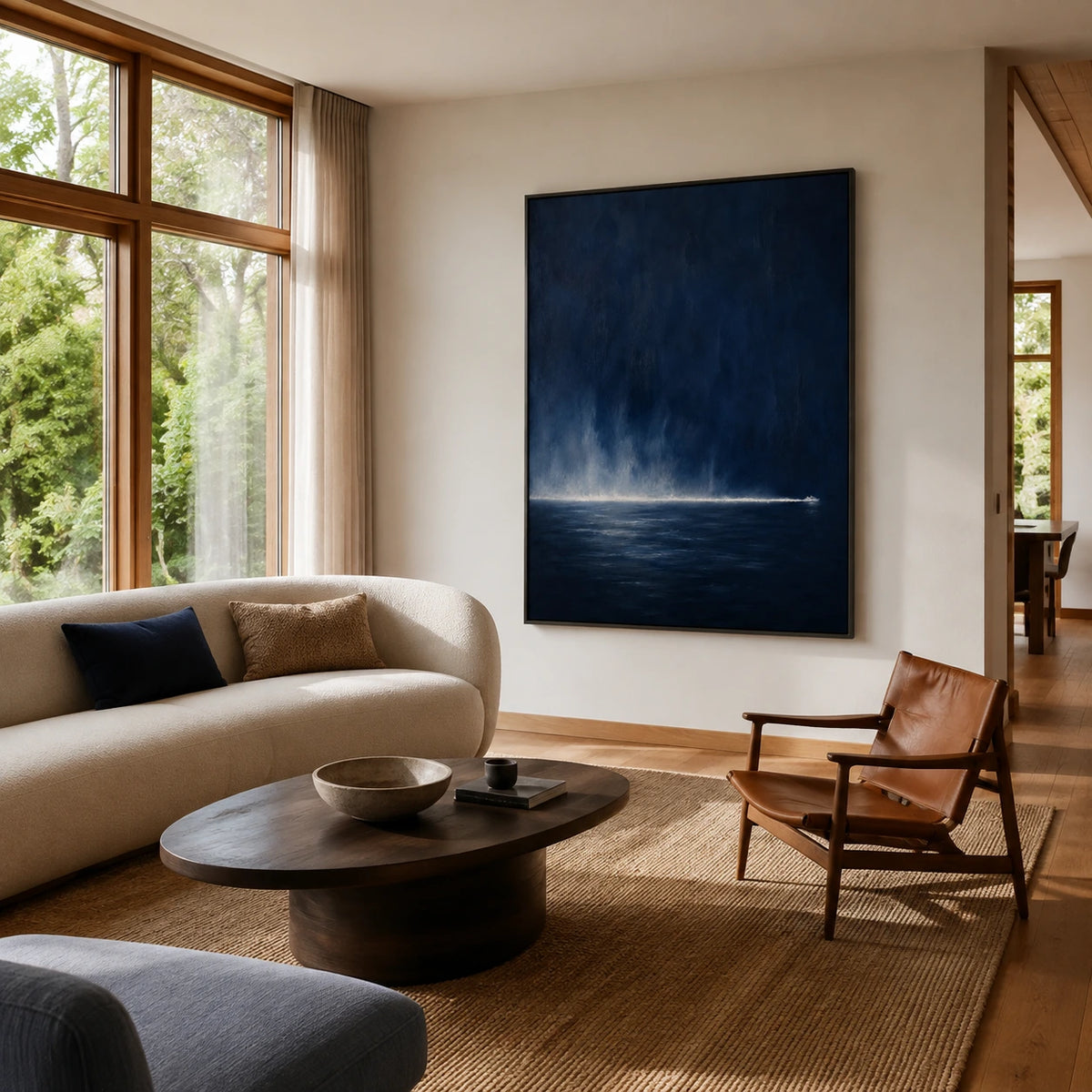 horizon after dark displayed in a living room