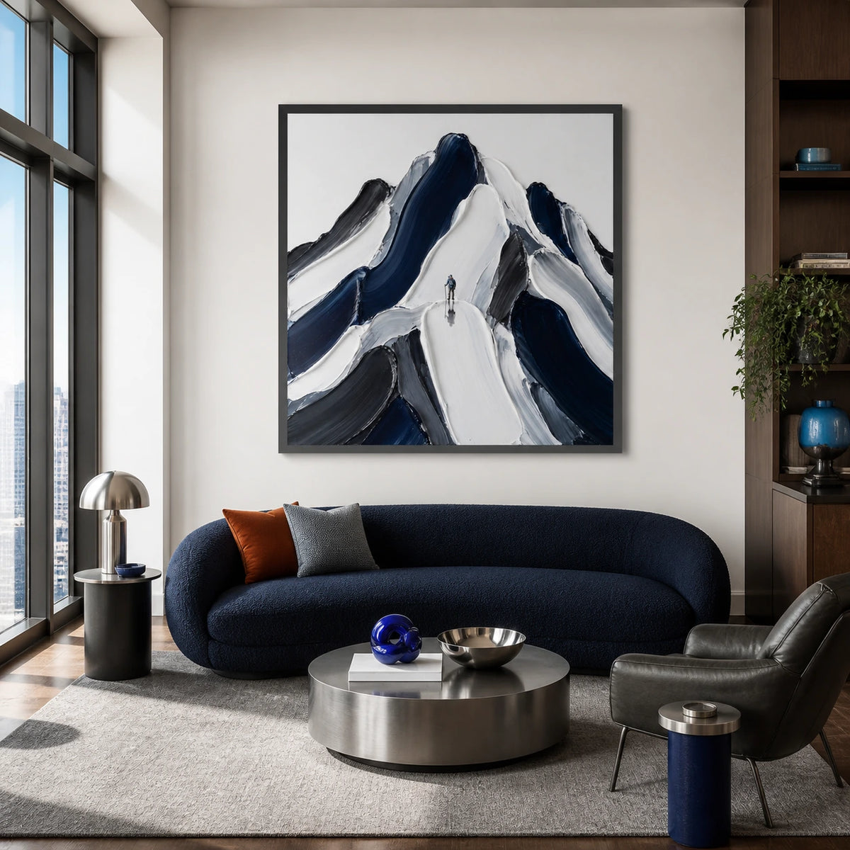 a way through displayed in a living room