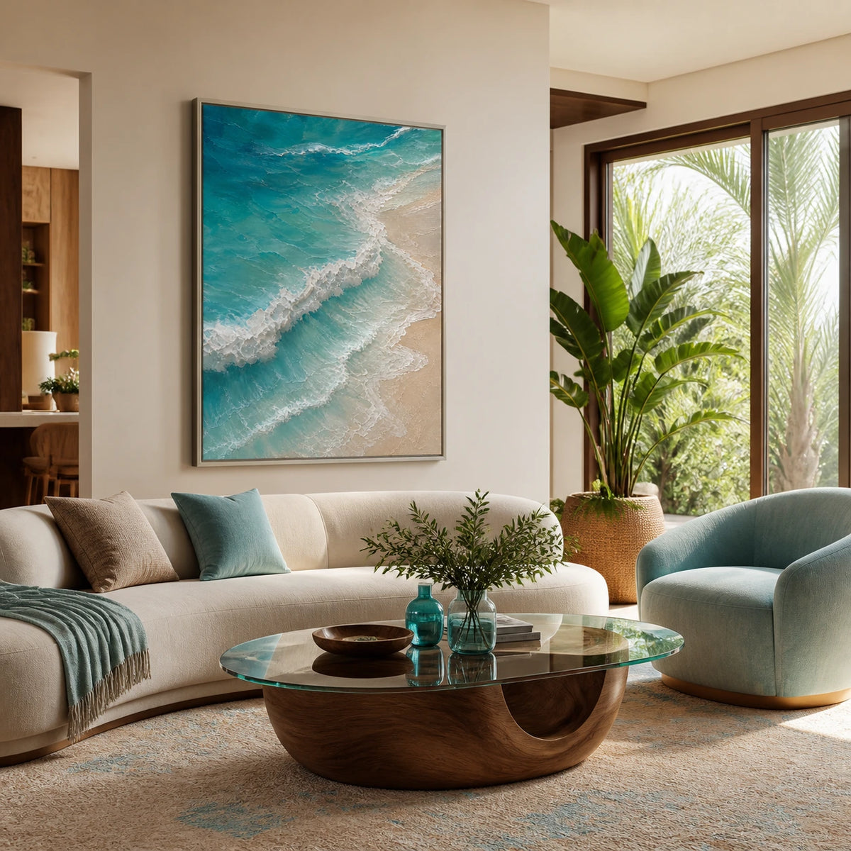 where the tide turns displayed in a living room