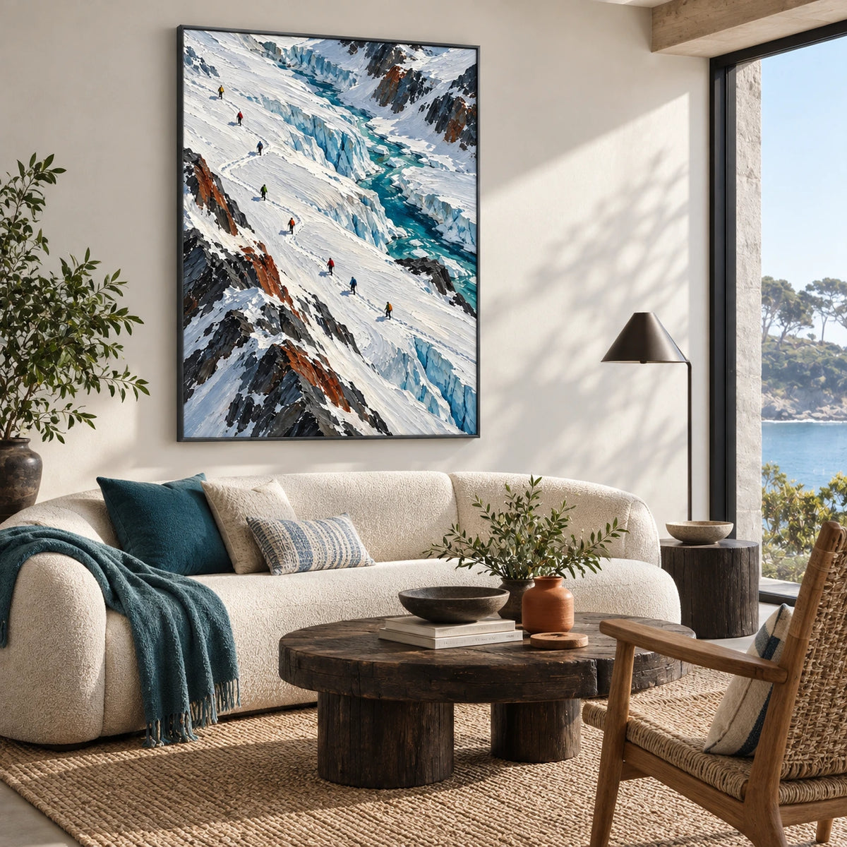 glacier passage displayed in a living room