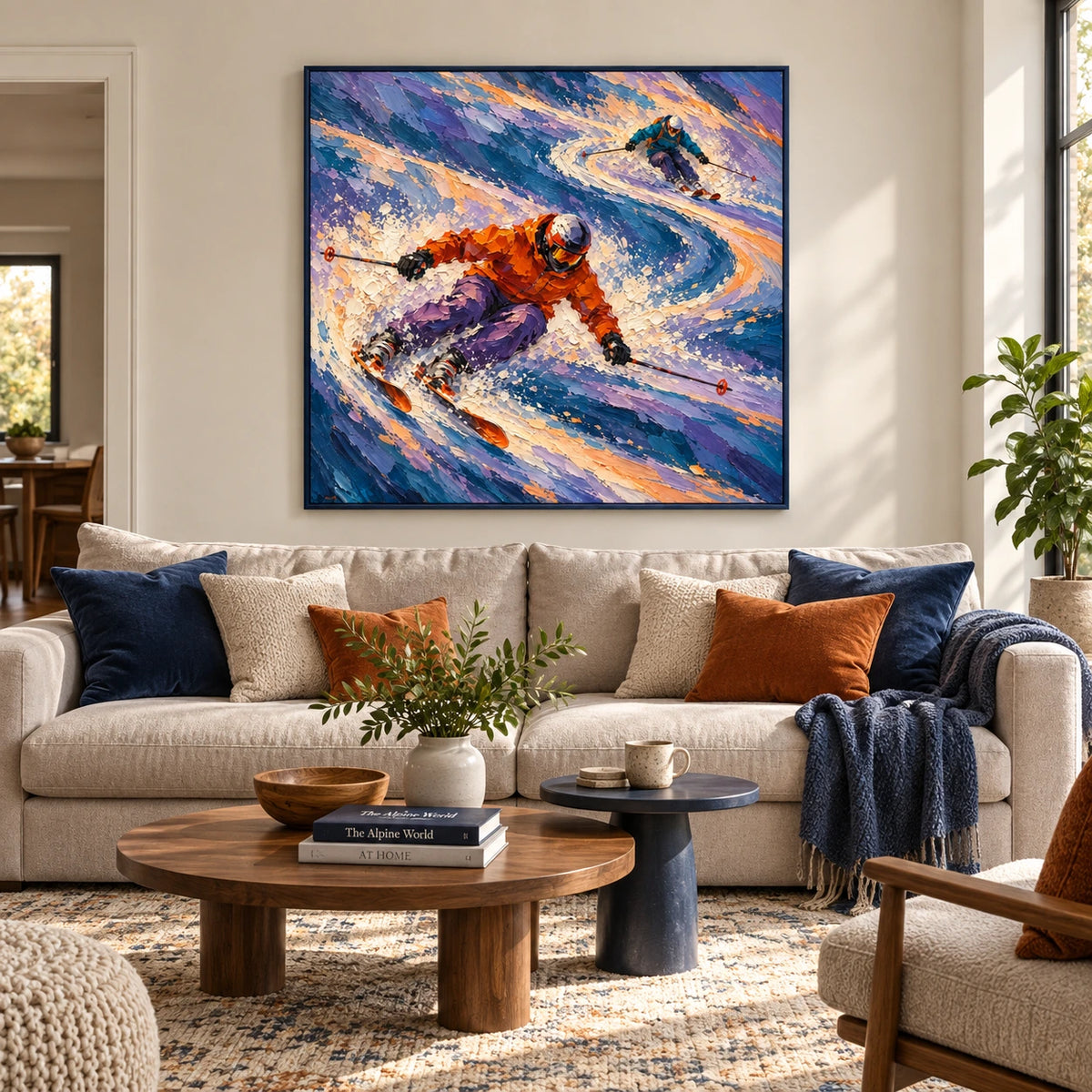 powder rush displayed in a living room