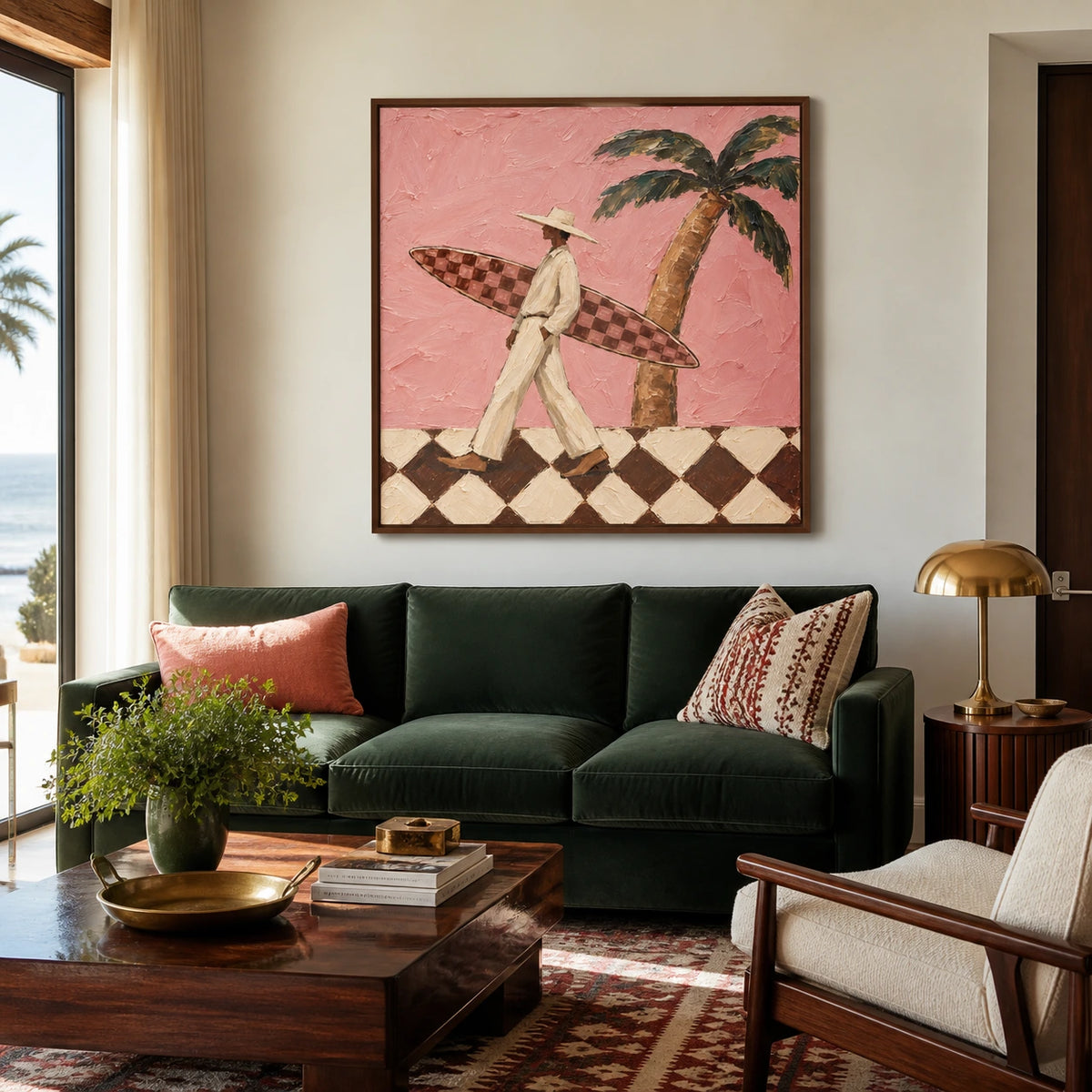 boardwalk rhythm displayed in a living room
