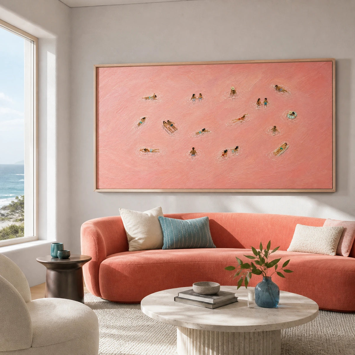 rosewater drift displayed in a living room