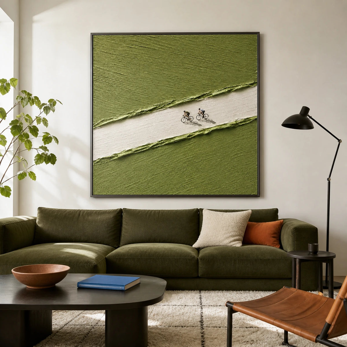 greenway riders displayed in a living room