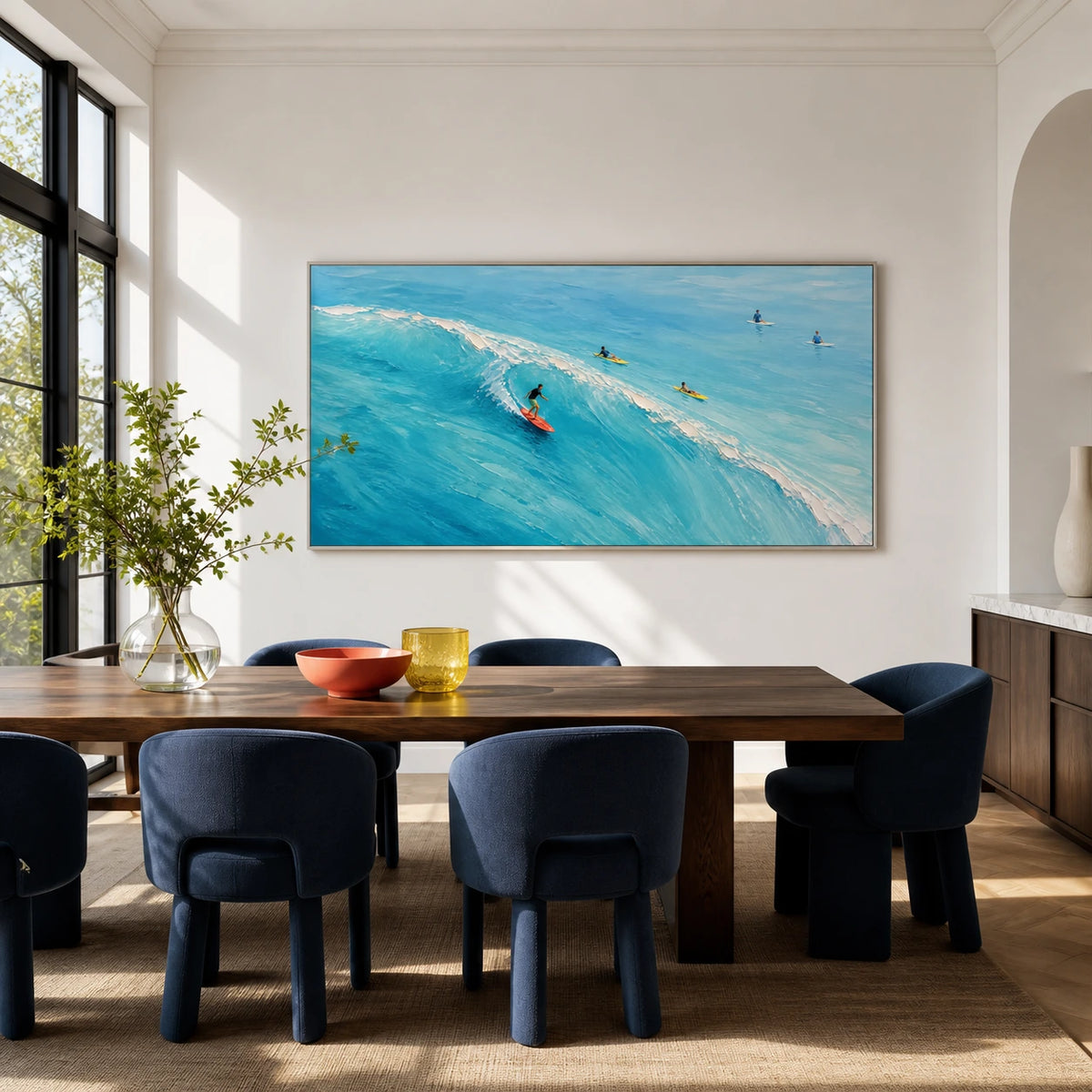 bluewater break displayed in a dining space