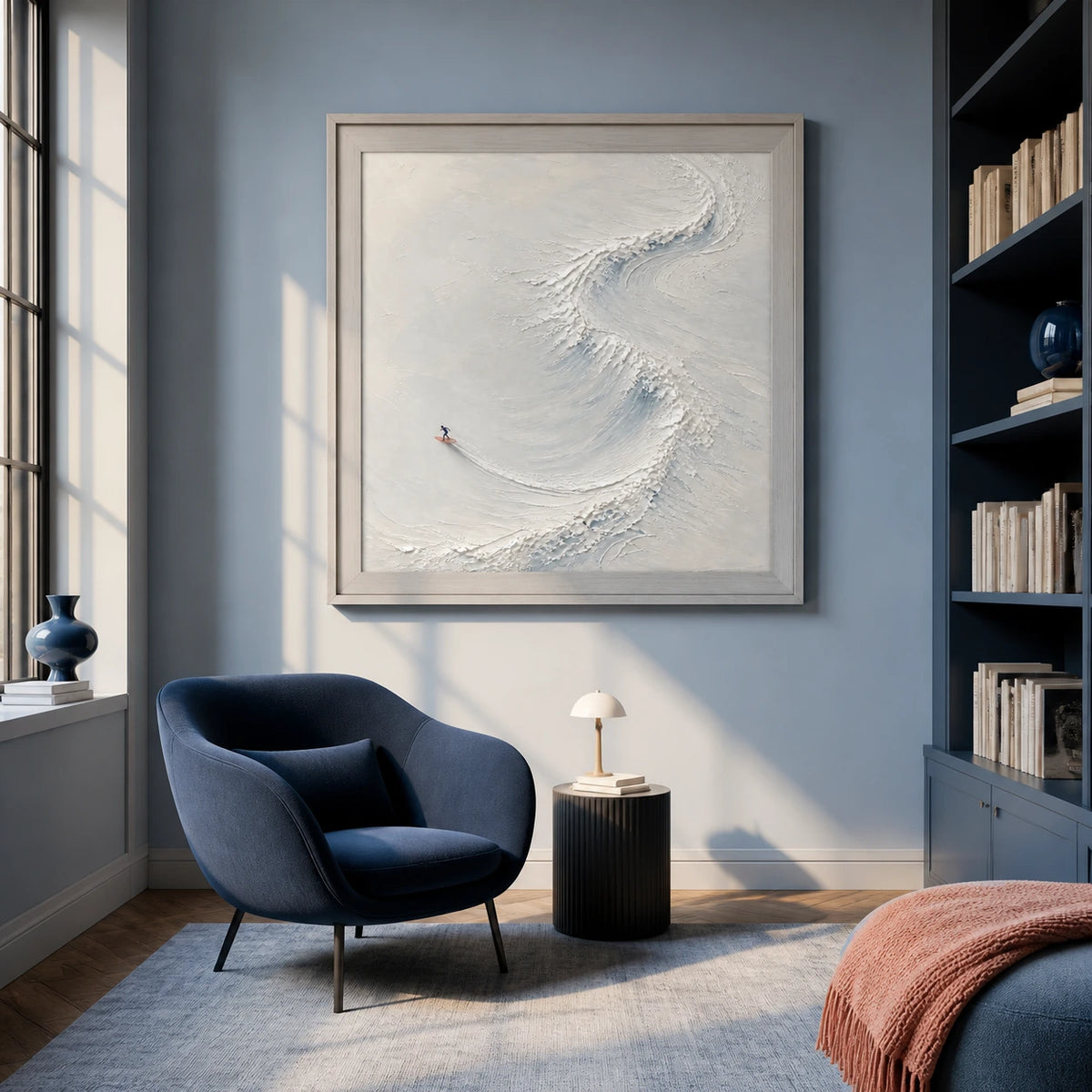 where the tide opens displayed in a reading corner