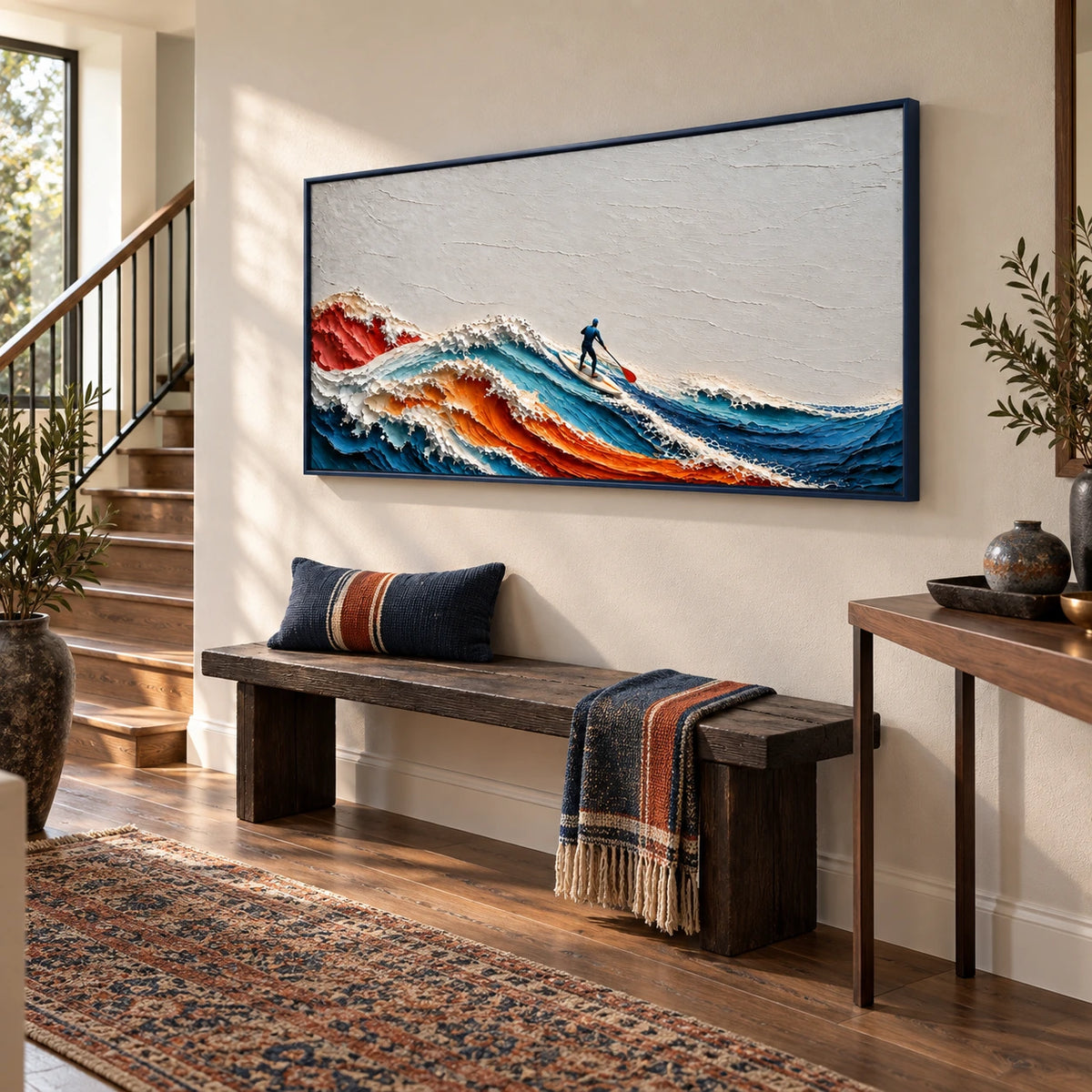 tidal freedom displayed in a entry hall
