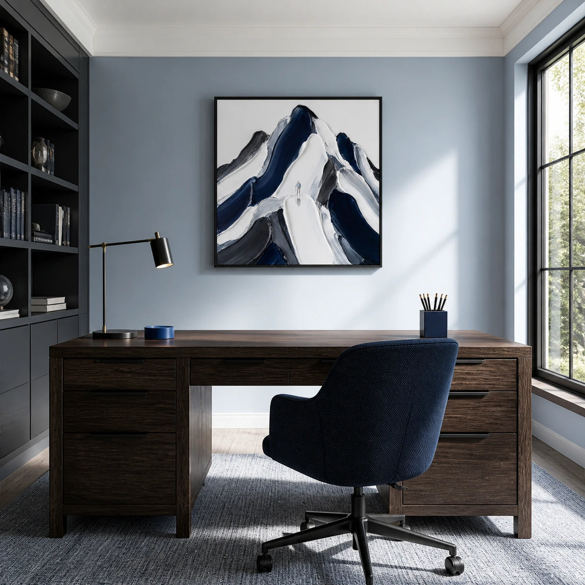 a way through displayed in a home office
