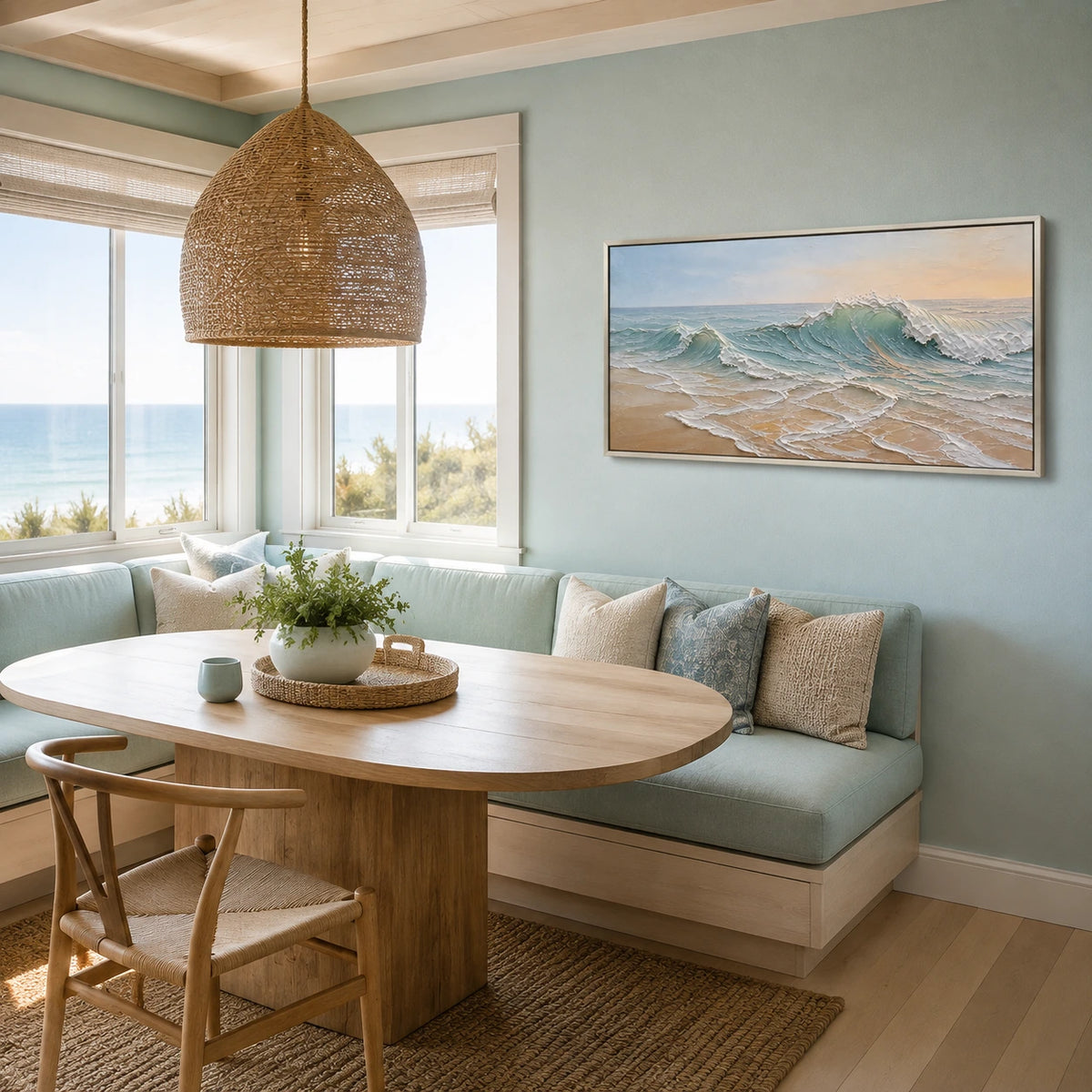 sunlit break displayed in a reading corner