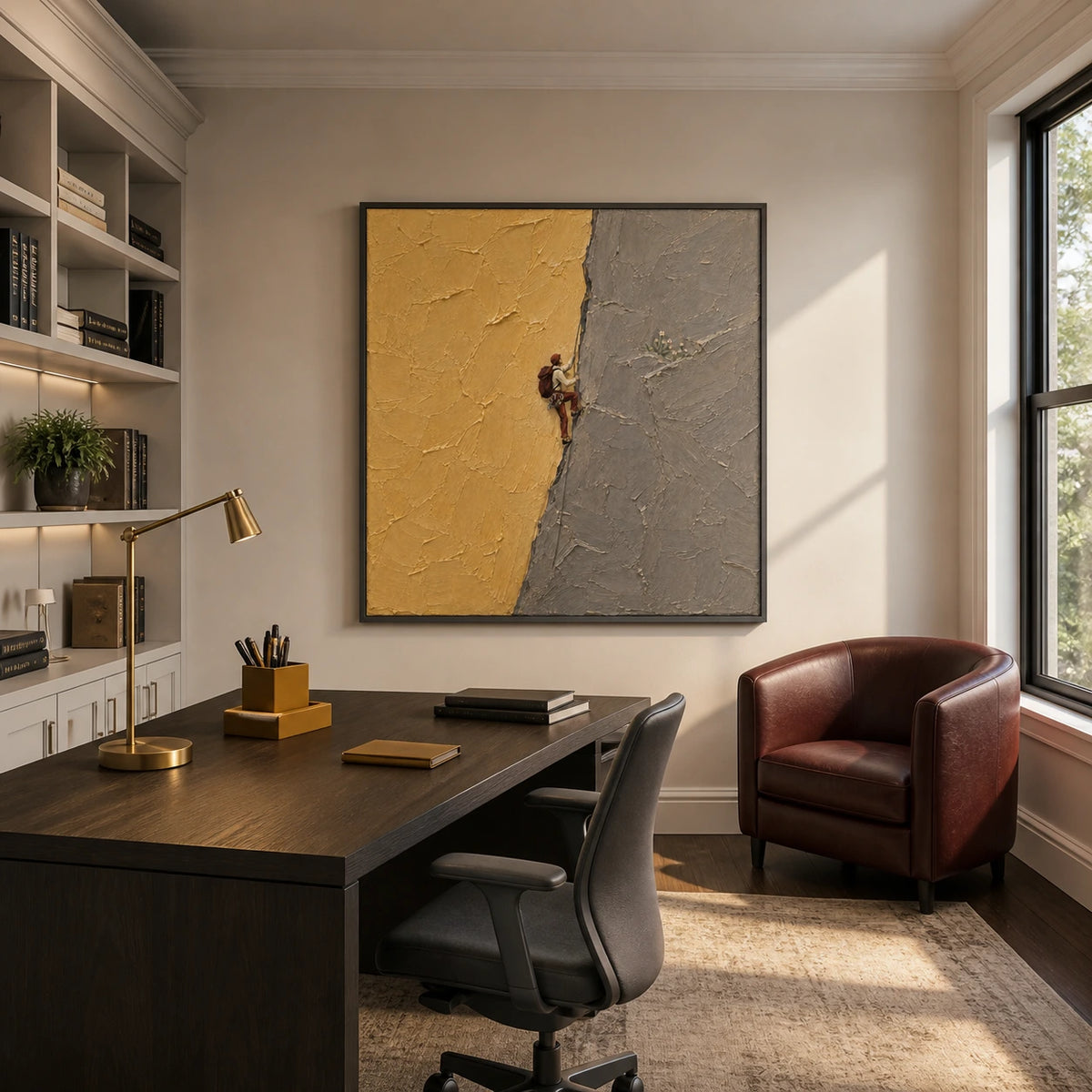 chasing wildflowers displayed in a home office