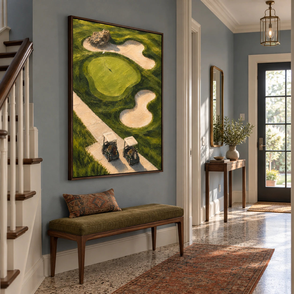 fairway afterglow displayed in a entry hall