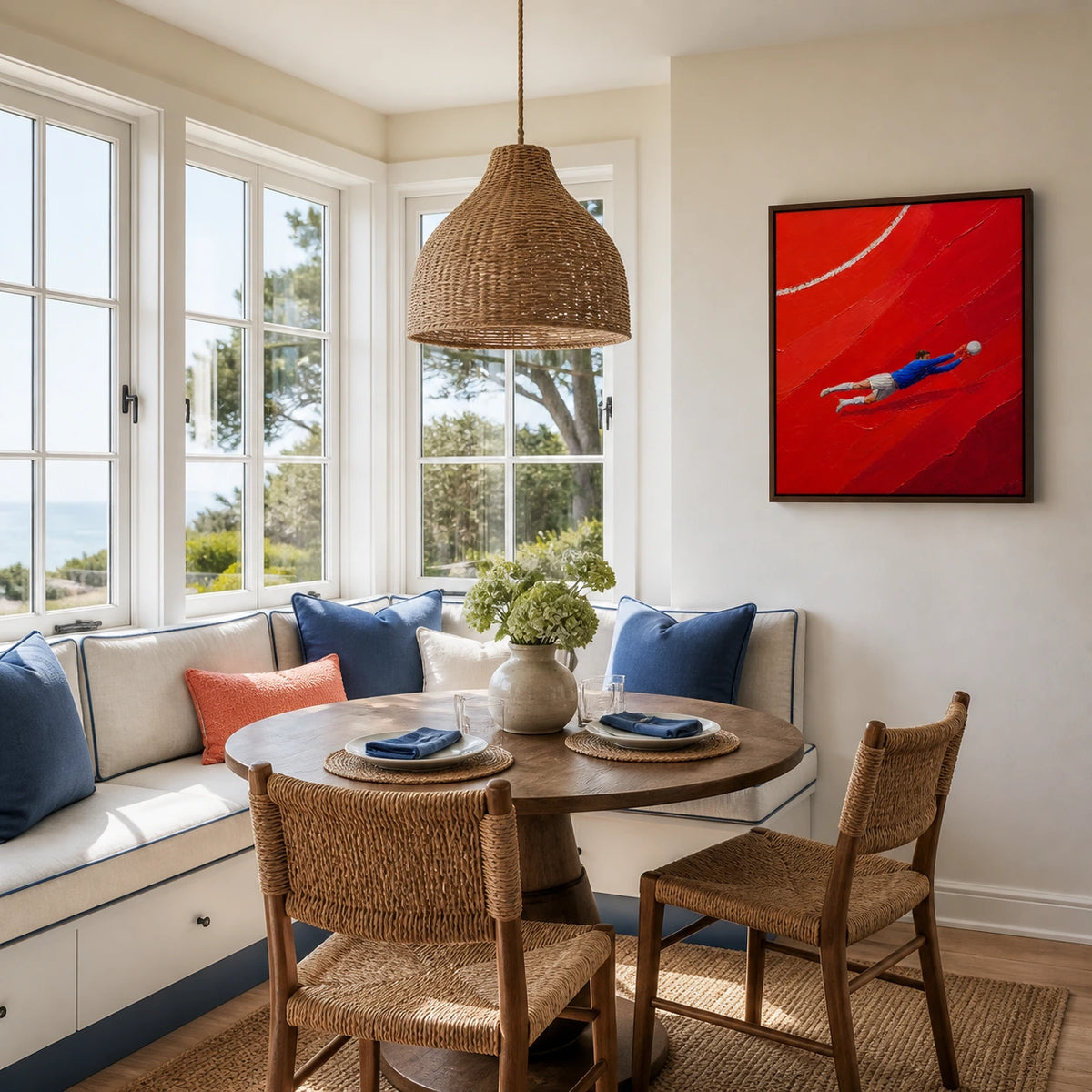 full stretch displayed in a dining space