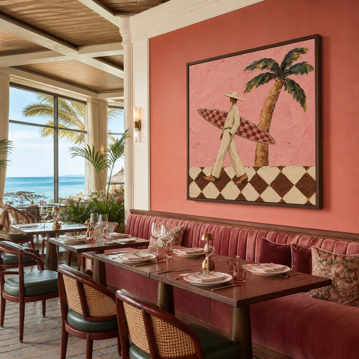 boardwalk rhythm displayed in a coastal dining